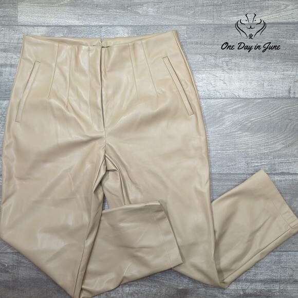 Laundry by Shelli Segal Faux Leather Pants Size L - Picture 1 of 6